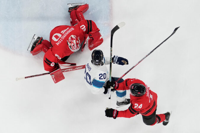 Hokej - semifinále: Kanada - Fínsko (fotografie)