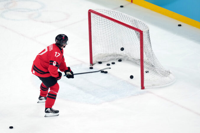 Hokej finále na olympiáde: Kanada - USA (fotografie)