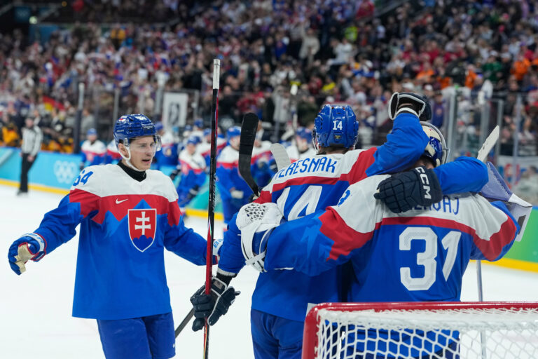 Hokej štvrťfinále Slovensko - Nemecko na olympiáde