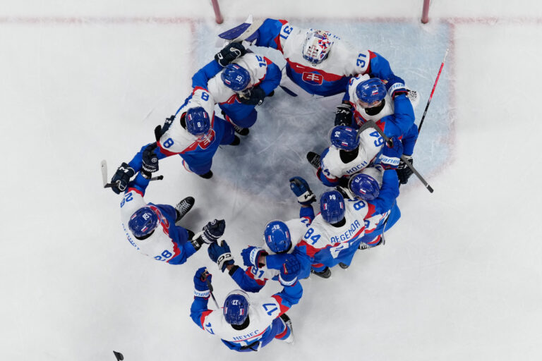 Hokej štvrťfinále Slovensko - Nemecko na olympiáde