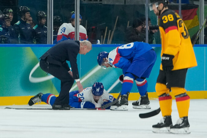 Hokej štvrťfinále Slovensko - Nemecko na olympiáde