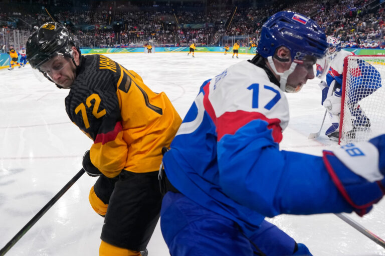 Hokej štvrťfinále Slovensko - Nemecko na olympiáde