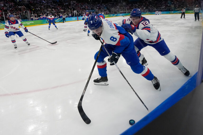 Hokej - semifinále: Slovensko - USA (fotografie)