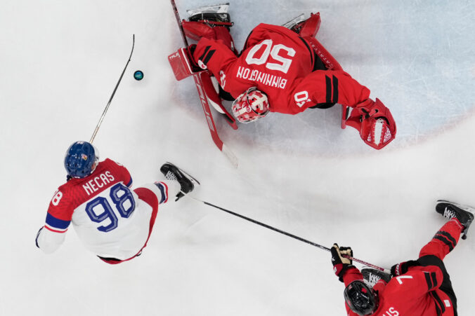 Hokej štvrťfinále Kanada - Česko na olympiáde