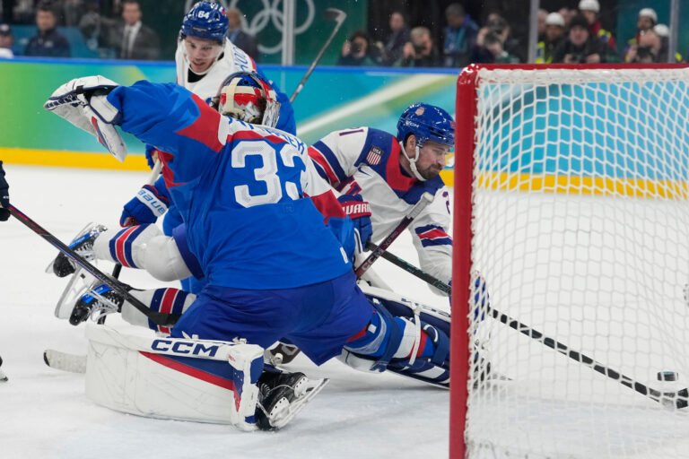 Hokej - semifinále: Slovensko - USA (fotografie)