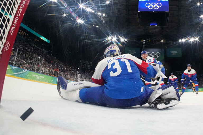 Hokej štvrťfinále Slovensko - Nemecko na olympiáde