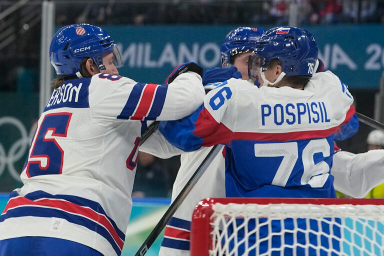 Hokej - semifinále: Slovensko - USA (fotografie)