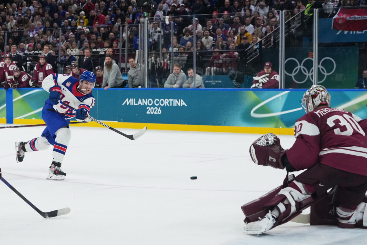 Hokej na olympiáde: Lotyšsko - USA