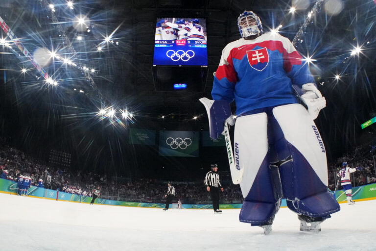 Hokej - semifinále: Slovensko - USA (fotografie)