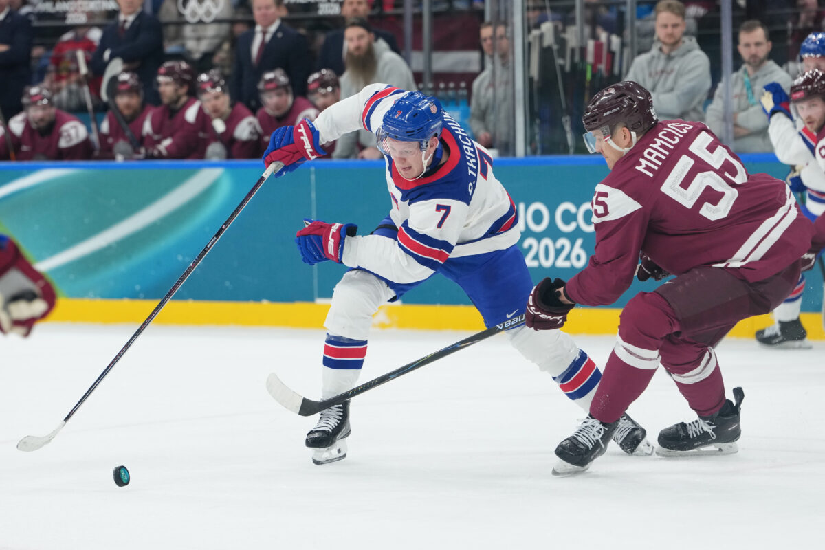 Hokej na olympiáde: Lotyšsko - USA