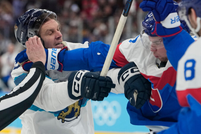 Hokej zápas o 3. miesto (bronz): Slovensko - Fínsko (fotografie)
