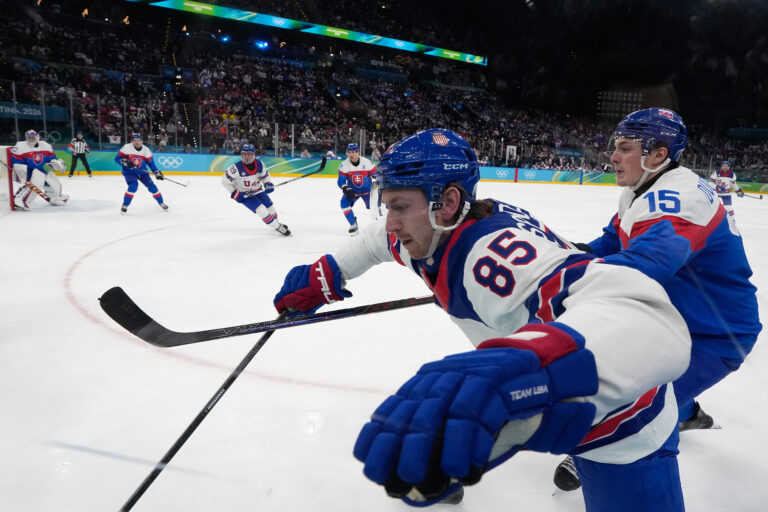 Hokej - semifinále: Slovensko - USA (fotografie)