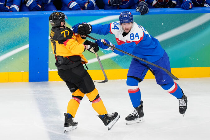 Hokej štvrťfinále Slovensko - Nemecko na olympiáde