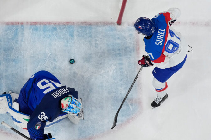 Hokej na olympiáde: Slovensko - Taliansko