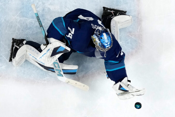 Hokej štvrťfinále Fínsko - Švajčiarsko na olympiáde