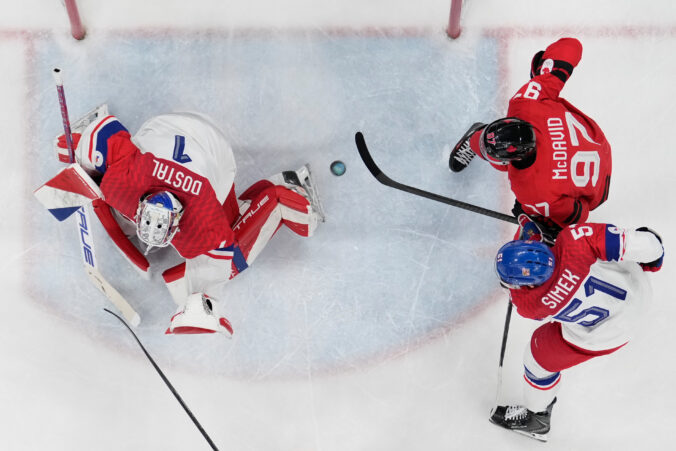 Hokej štvrťfinále Kanada - Česko na olympiáde
