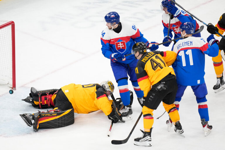 Hokej štvrťfinále Slovensko - Nemecko na olympiáde