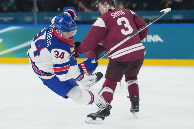 Hokej na olympiáde: Lotyšsko - USA