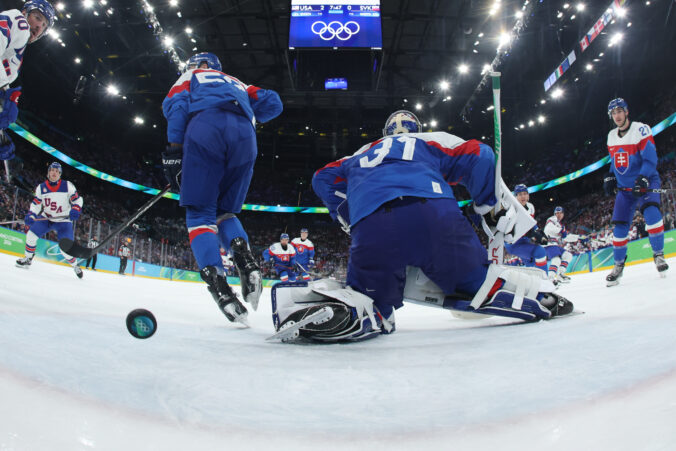 Hokej - semifinále: Slovensko - USA (fotografie)