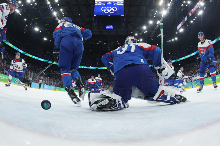 Hokej - semifinále: Slovensko - USA (fotografie)