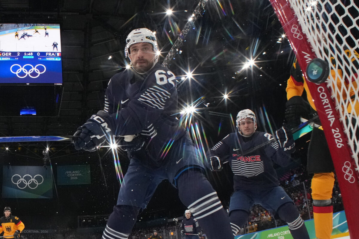 Hokej na olympiáde: zápas osemfinále Francúzsko - Nemecko