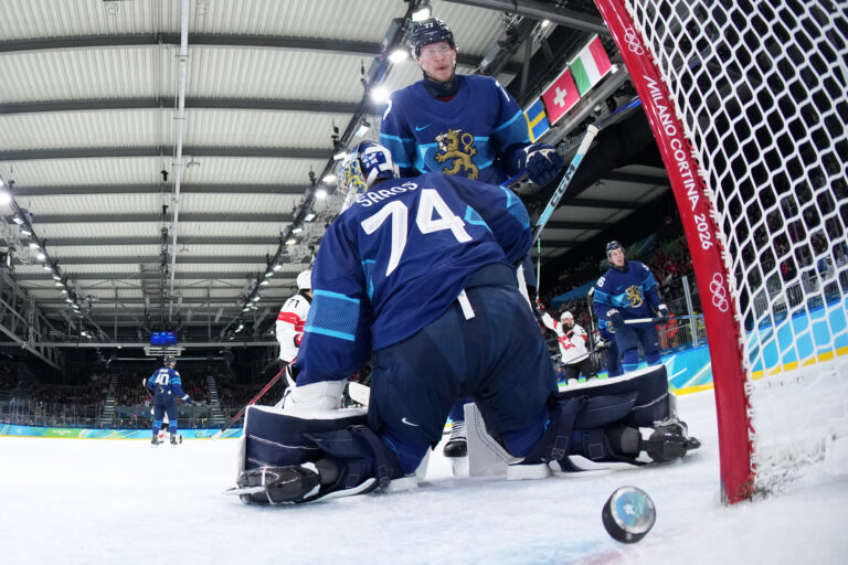 Hokej štvrťfinále Fínsko - Švajčiarsko na olympiáde