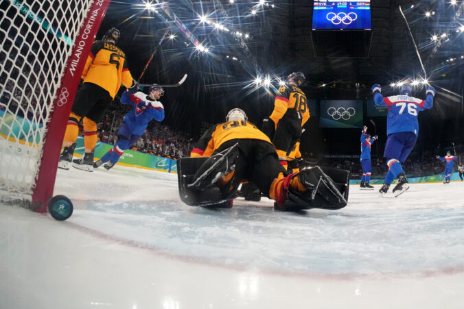 Hokej štvrťfinále Slovensko - Nemecko na olympiáde