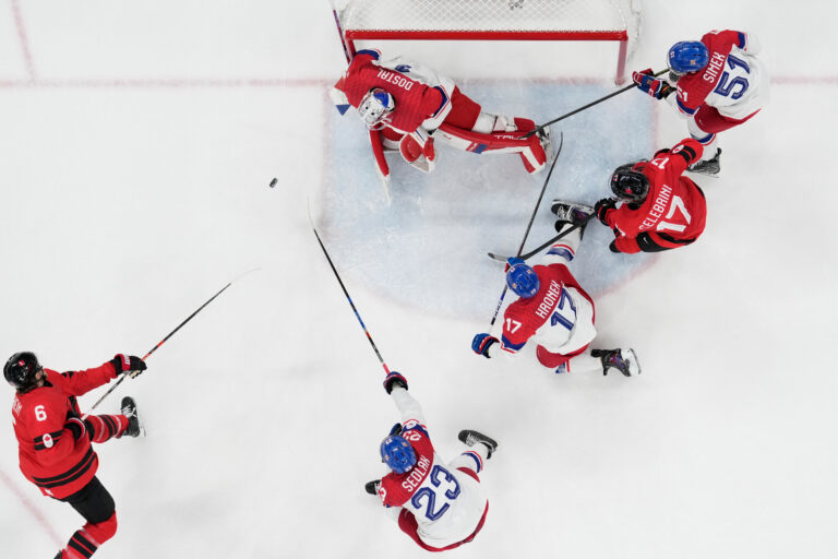 Hokej štvrťfinále Kanada - Česko na olympiáde