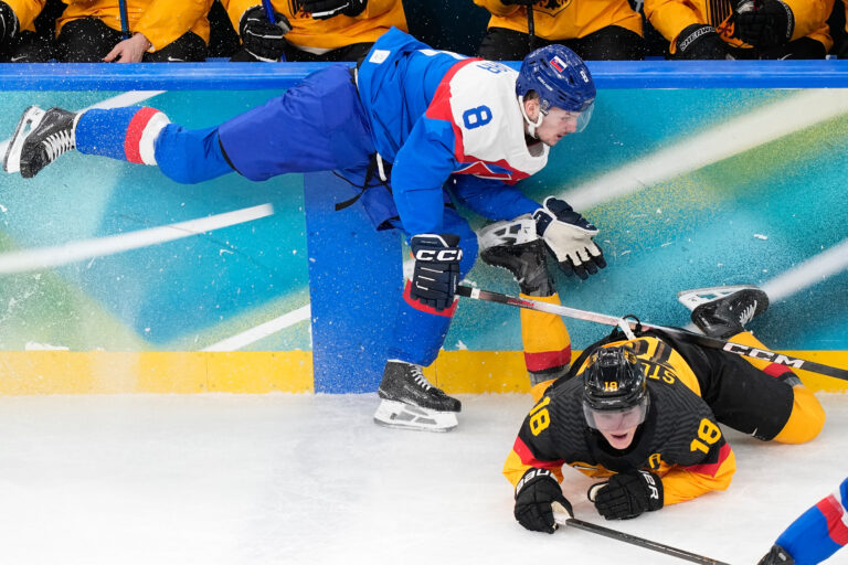 Hokej štvrťfinále Slovensko - Nemecko na olympiáde