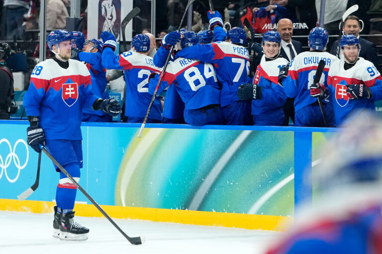 Hokej štvrťfinále Slovensko - Nemecko na olympiáde