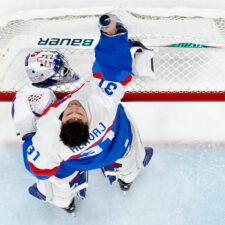 Hokej štvrťfinále Slovensko - Nemecko na olympiáde