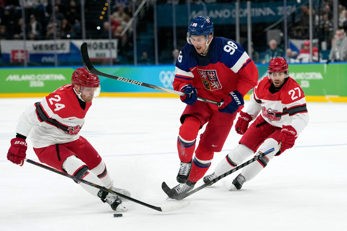 Hokej na olympiáde: zápas osemfinále Česko - Dánsko