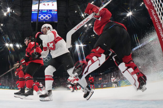 Hokej na olympiáde: Kanada - Švajčiarsko