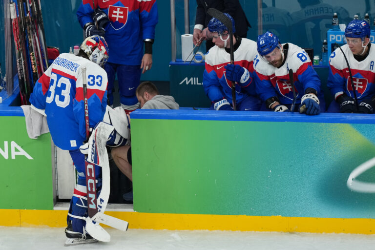 Hokej - semifinále: Slovensko - USA (fotografie)