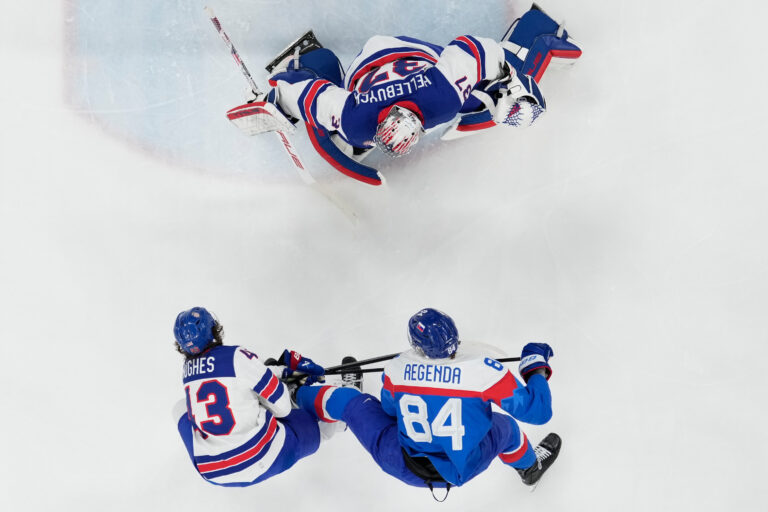 Hokej - semifinále: Slovensko - USA (fotografie)