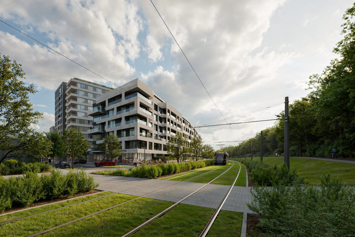 Rezidenčný projekt Yards Žižkov Praha (vizualizácia)