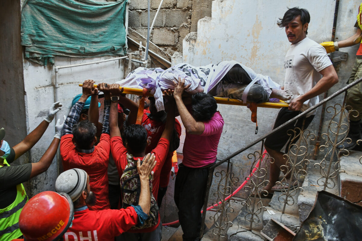 Pakistan Gas Explosion Building