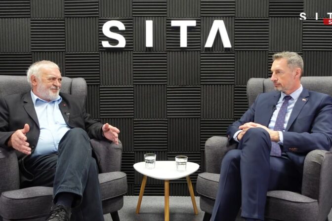 Poslanec parlamentu a predseda Kresťanskodemokratického hnutia (KDH) počas rozhovoru pre SITA.