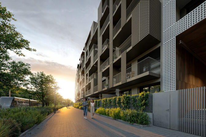 Rezidenčný projekt Yards Žižkov Praha (vizualizácia)