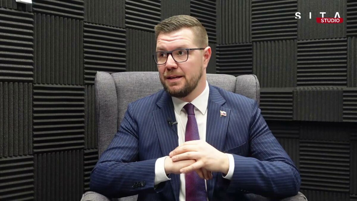 Igor Šimko pri rozhovore v Štúdiu SITA