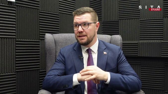 Igor Šimko pri rozhovore v Štúdiu SITA