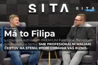 Tomáš Soukup v rozhovore s Filipom Kováčom počas nahrávania novej epizódy video podcastu Má to Filipa v Štúdiu SITA.