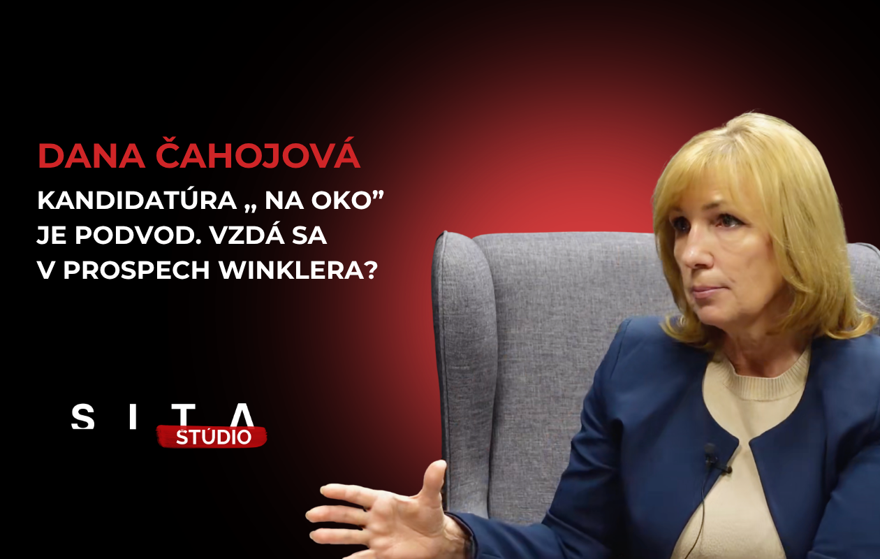 Dana Čahojová v rozhovore s Pavlem Urbanom počas nahrávania novej epizódy video podcastu v štúdiu SITA.