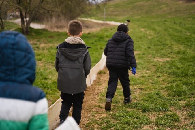 Migrácia ropúch pri nádrži Striebornica v roku 2025.