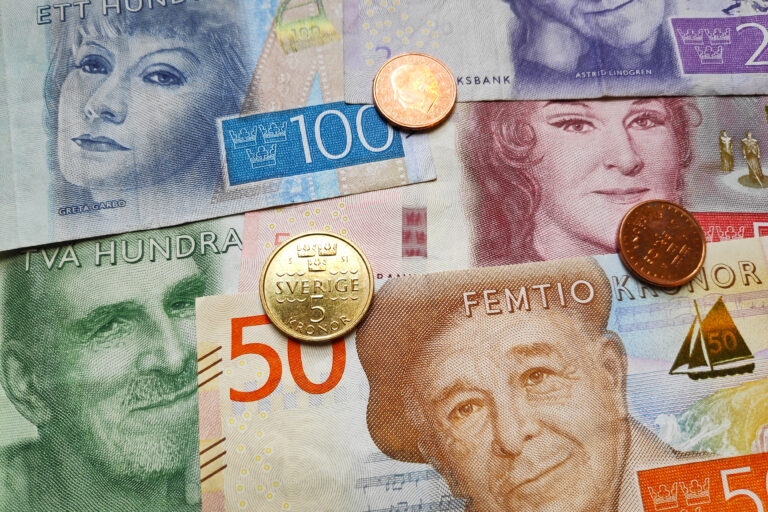 švédske koruny, hotovosť, Swedish krona