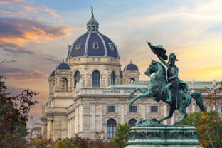Statue of Archduke Charles on Heldenplatz square, Vienna, Austria