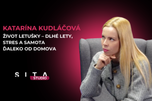 Katarína Kudláčová v rozhvoore s Matejom ,,Mettom" Martinčekom počas nahrávania  novej epizódy video podcastu Fush & Chips v Štúdiu SITA.