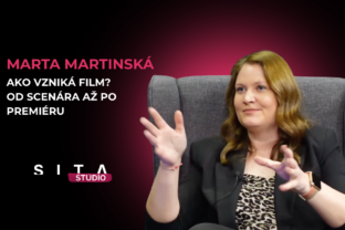 Marta Martinská v rozhovore s Matejom Martinčekom počas nahrávania novej epizódy video podcastu v Štúdiu SITA.