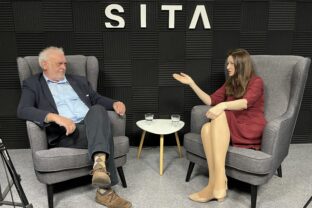 Poslankyňa Martina Bajo Holečková zo SaS počas rozhovoru pre SITA.