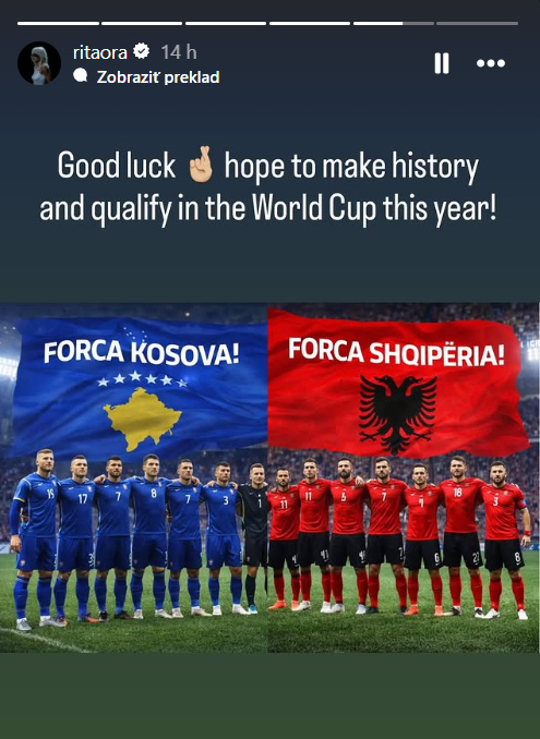 Slovensko Kosovo Rita Ora